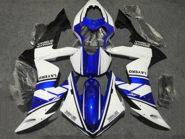 Billigste Yamaha YZF 1000 R1 Motorrad Verkleidung 2002-2003 - Weiss Blau Matt Schwarz Yamalube