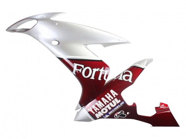 Billigste Yamaha YZF 1000 R1 Motorrad Verkleidung 2004-2006 - Silber Rot Fortuna Motul