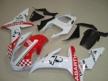 Billigste Yamaha YZF R1 Motorrad Verkleidung 2002-2003 - Weiss Rot Grun Abarth Motul Michelin
