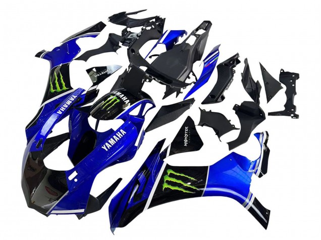 Billigste Yamaha YZF 1000 R1 Motorrad Verkleidung 2015-2019 - Blau Glanzendes Schwarz Grun Monster