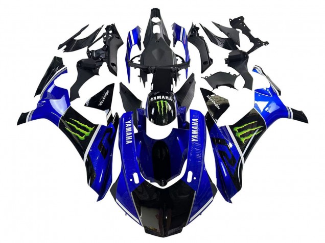 Billigste Yamaha YZF 1000 R1 Motorrad Verkleidung 2015-2019 - Blau Glanzendes Schwarz Grun Monster