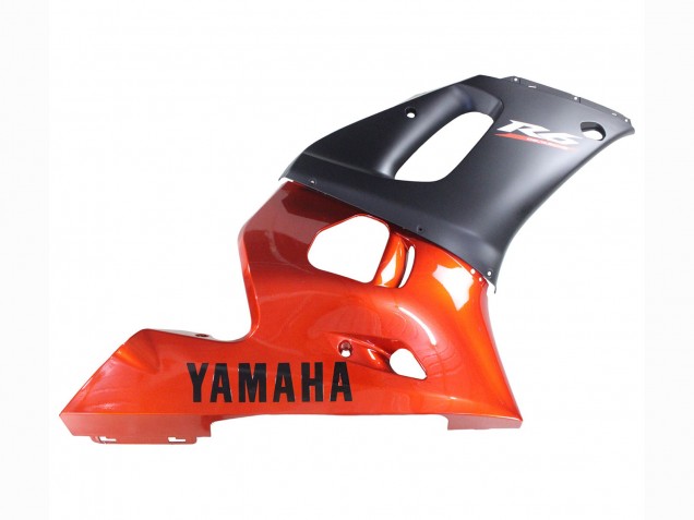 Billigste Yamaha YZF 600 R6 Motorrad Verkleidung 1998-2002 - Orange Matt Schwarz