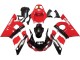 Billigste Yamaha YZF 600 R6 Motorrad Verkleidung 1998-2002 - Rot Weiss Glanzendes Schwarz