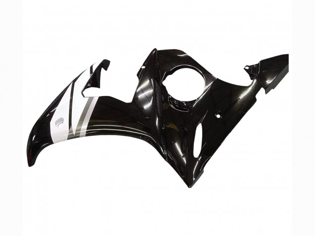Billigste Yamaha YZF R6S Motorrad Verkleidung 2006-2009 - Rot Weiss Glanzendes Schwarz