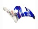 Billigste Yamaha YZF R6S Motorrad Verkleidung 2006-2009 - Weiss Blau Fiat Motul Kastinee