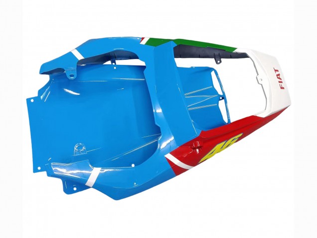 Billigste Yamaha YZF R6S Motorrad Verkleidung 2006-2009 - Weiss Blau Grun Rot Kastinee Dunlop Motul