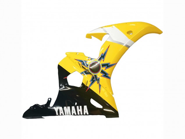 Billigste Yamaha YZF R6S Motorrad Verkleidung 2006-2009 - Gelb Rot Glanzendes Schwarz 46