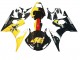 Billigste Yamaha YZF R6S Motorrad Verkleidung 2006-2009 - Gelb Rot Glanzendes Schwarz 46