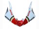 Billigste Yamaha YZF R6S Motorrad Verkleidung 2006-2009 - Weiss Rot Lucky Strike Motul