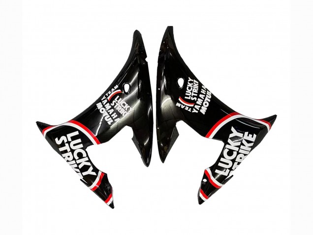 Billigste Yamaha YZF R6 Motorrad Verkleidung 2003-2004 - Glanzendes Schwarz Rot Weiss Lucky Strike Motul