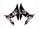 Billigste Yamaha YZF R6S Motorrad Verkleidung 2006-2009 - Glanzendes Schwarz Rot Weiss Lucky Strike Motul