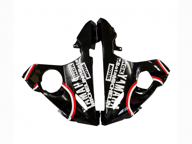 Billigste Yamaha YZF R6S Motorrad Verkleidung 2006-2009 - Glanzendes Schwarz Rot Weiss Lucky Strike Motul