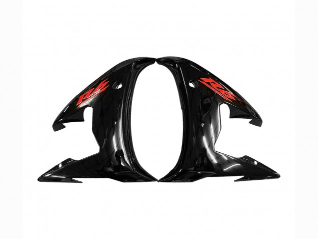 Billigste Yamaha YZF R6S Motorrad Verkleidung 2006-2009 - Glanzendes Schwarz Rot