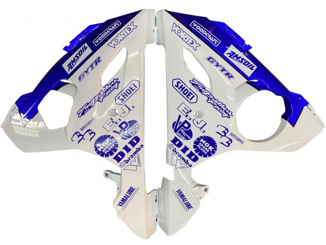 Billigste Yamaha YZF R6S Motorrad Verkleidung 2006-2009 - Weiss Blau GYTR