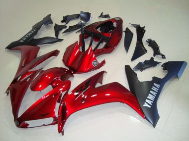 Billigste Yamaha YZF R1 Motorrad Verkleidung 2004-2006 - Rot Matt Schwarz