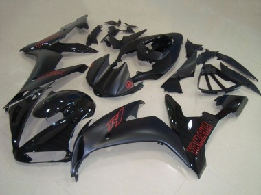 Billigste Yamaha YZF R1 Motorrad Verkleidung 2004-2006 - Glanzendes Schwarz Matt Schwarz Rot