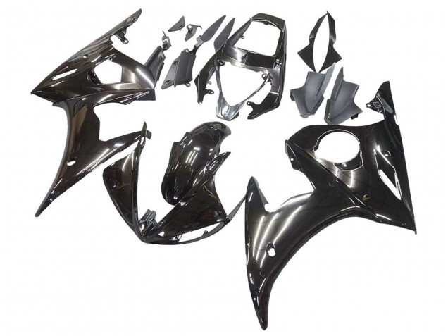 Billigste Yamaha YZF R6 Motorrad Verkleidung 2003-2004 - Glanzendes Schwarz
