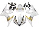 Billigste Yamaha YZF R6S Motorrad Verkleidung 2006-2009 - Weiss Gold