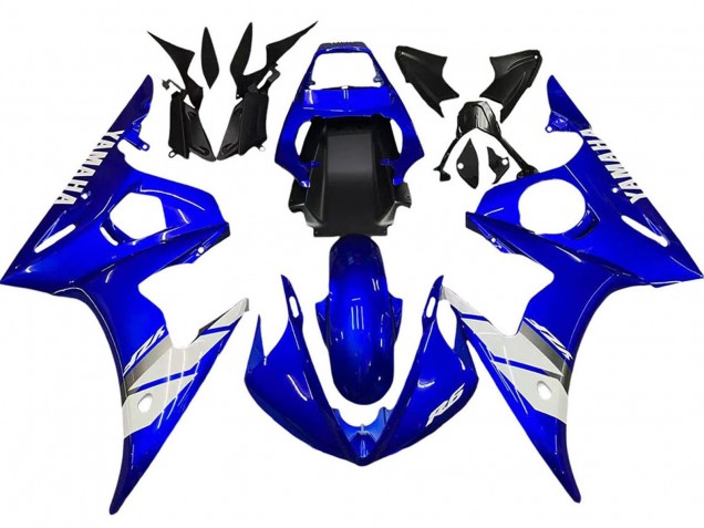Billigste Yamaha YZF 600 R6 Motorrad Verkleidung 2005 - Blau Weiss