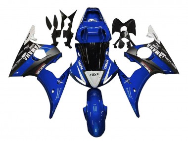 Billigste Yamaha YZF 600 R6 Motorrad Verkleidung 2005 - Blau Weiss Schwarz Yamalube