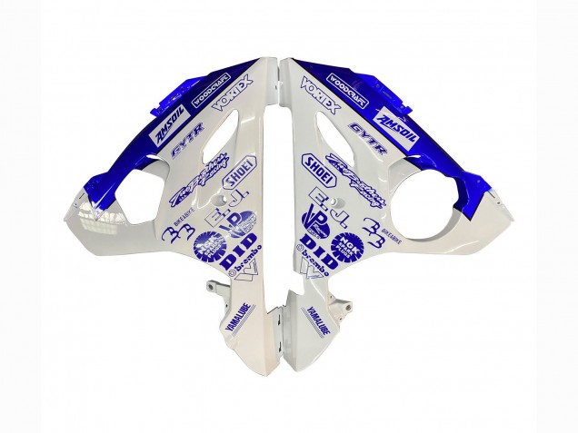 Billigste Yamaha YZF 600 R6 Motorrad Verkleidung 2005 - Weiss Blau Yamalube