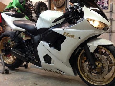 Billigste Yamaha YZF 600 R6 Motorrad Verkleidung 2005 - Weiss Gold