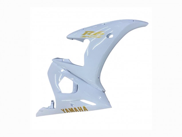 Billigste Yamaha YZF 600 R6 Motorrad Verkleidung 2005 - Weiss Gold