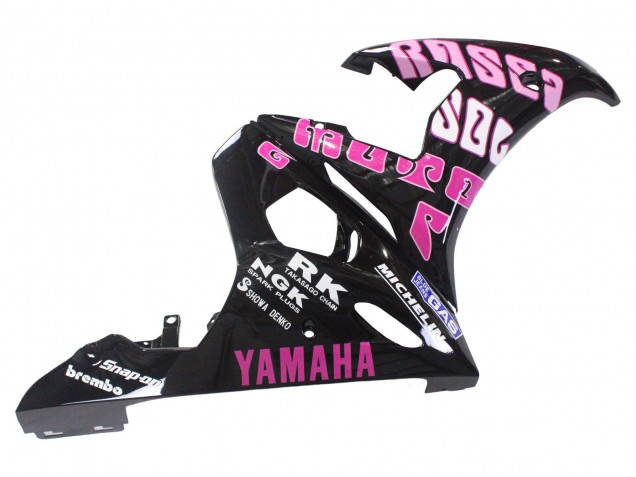 Billigste Yamaha YZF 600 R6 Motorrad Verkleidung 2005 - Schwarz Rosa Gelb Repsol 46