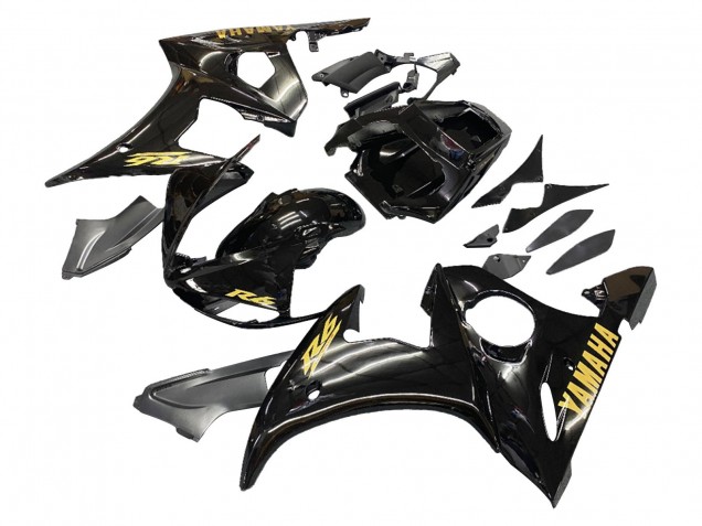 Billigste Yamaha YZF 600 R6 Motorrad Verkleidung 2005 - Schwarzes Gold