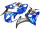 Billigste Yamaha YZF 600 R6 Motorrad Verkleidung 2005 - Blau Matt Schwarz