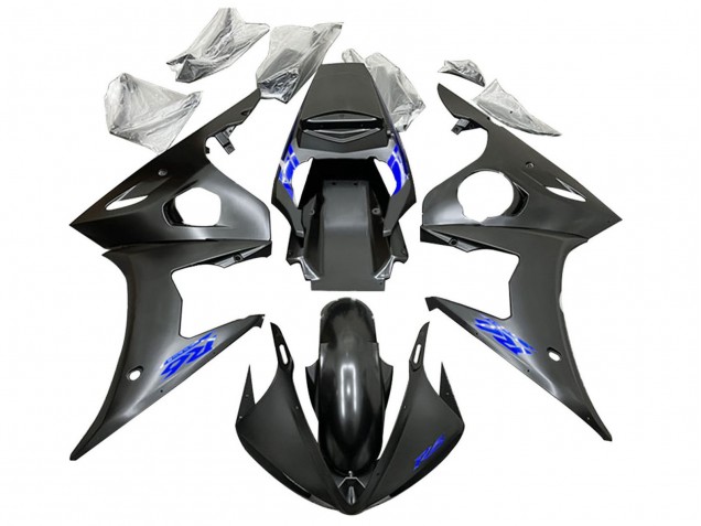 Billigste Yamaha YZF 600 R6 Motorrad Verkleidung 2005 - Schwarz Blau