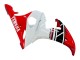 Billigste Yamaha YZF 600 R6 Motorrad Verkleidung 2005 - Weiss Rot Glanzendes Schwarz