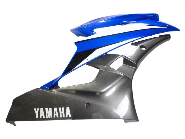Billigste Yamaha YZF 600 R6 Motorrad Verkleidung 2006-2007 - Blau Weiss Glanzendes Schwarz
