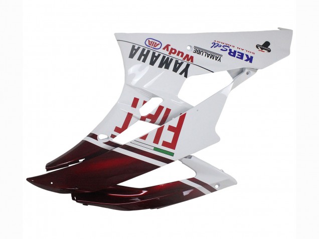 Billigste Yamaha YZF 600 R6 Motorrad Verkleidung 2006-2007 - Weiss Kastanienbraun Rot Fiat Acer Yamalube