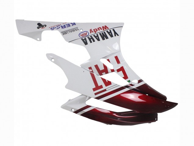 Billigste Yamaha YZF 600 R6 Motorrad Verkleidung 2006-2007 - Weiss Kastanienbraun Rot Fiat Acer Yamalube
