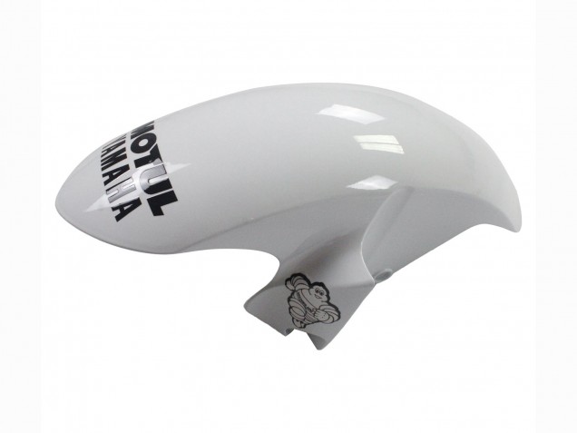 Billigste Yamaha YZF 600 R6 Motorrad Verkleidung 2006-2007 - Weiss Glanzendes Schwarz Motul Michelin