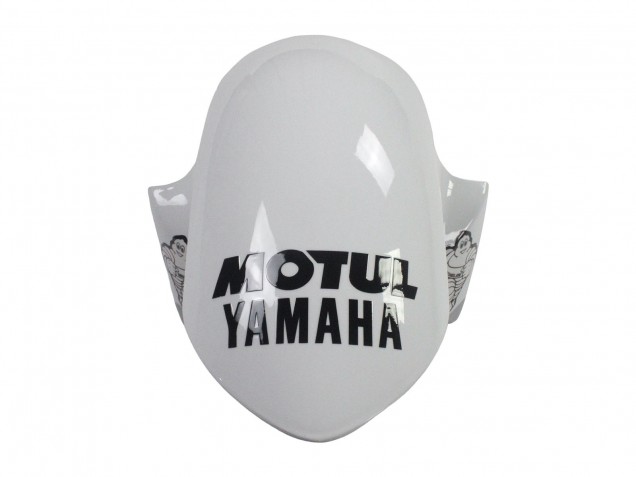 Billigste Yamaha YZF 600 R6 Motorrad Verkleidung 2006-2007 - Weiss Glanzendes Schwarz Motul Michelin