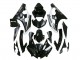 Billigste Yamaha YZF 600 R6 Motorrad Verkleidung 2006-2007 - Glanzendes Schwarz Matt Schwarz Weiss Motul Michelin