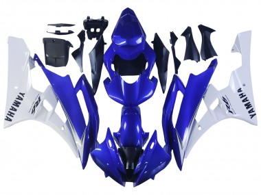 Billigste Yamaha YZF 600 R6 Motorrad Verkleidung 2006-2007 - Weiss Blau Schwarz