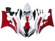 Billigste Yamaha YZF 600 R6 Motorrad Verkleidung 2006-2007 - Weiss Rot