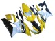 Billigste Yamaha YZF 600 R6 Motorrad Verkleidung 2006-2007 - Gelb Weiss Glanzendes Schwarz Motul
