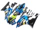 Billigste Yamaha YZF 600 R6 Motorrad Verkleidung 2006-2007 - Blau Neon Grun Schwarz Hai