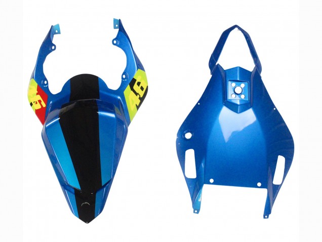 Billigste Yamaha YZF 600 R6 Motorrad Verkleidung 2006-2007 - Blau Neon Grun Schwarz Hai