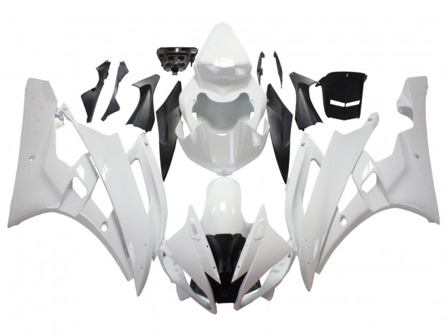 Billigste Yamaha YZF 600 R6 Motorrad Verkleidung 2006-2007 - Weiss