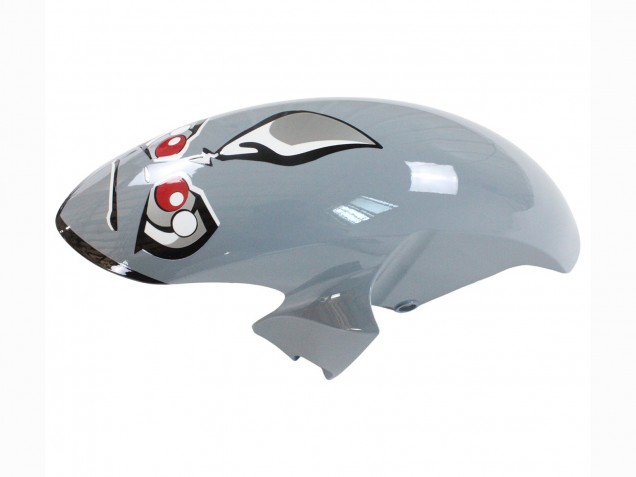 Billigste Yamaha YZF 600 R6 Motorrad Verkleidung 2008-2016 - Silber Schwarz Rot Hai 4