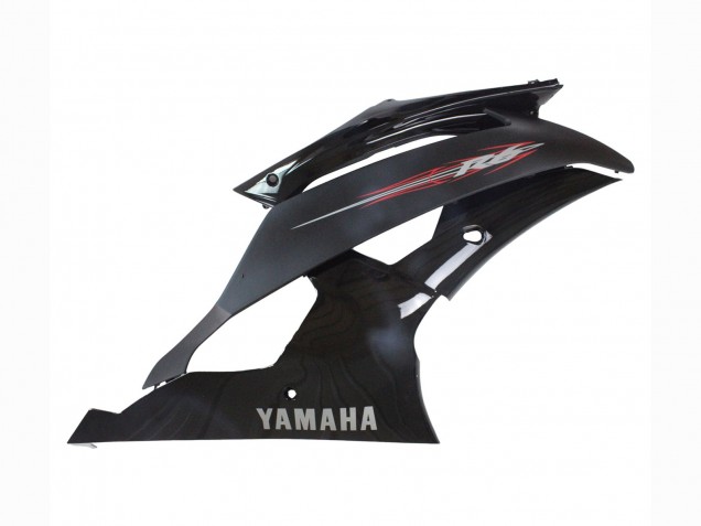 Billigste Yamaha YZF 600 R6 Motorrad Verkleidung 2008-2016 - Glanzendes Schwarz Matt Schwarz