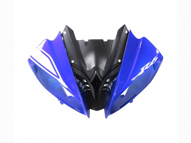 Billigste Yamaha YZF 600 R6 Motorrad Verkleidung 2008-2016 - Weiss Blau Glanzendes Schwarz