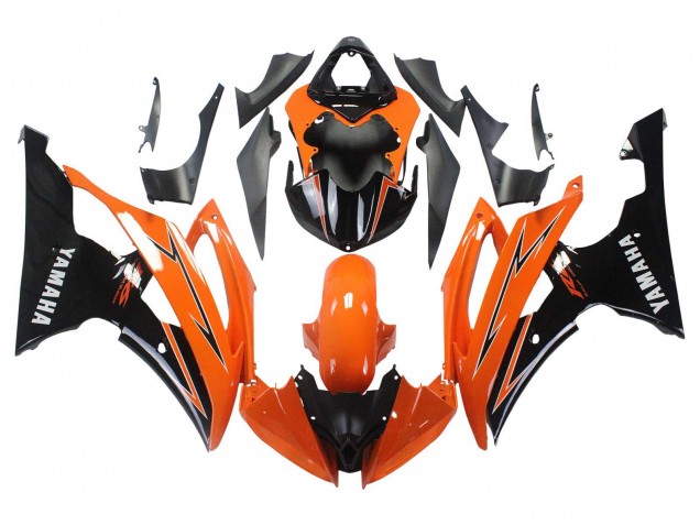 Billigste Yamaha YZF 600 R6 Motorrad Verkleidung 2008-2016 - Orange Schwarz