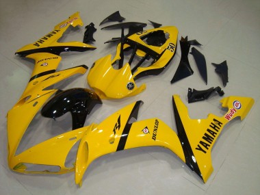 Billigste Yamaha YZF R1 Motorrad Verkleidung 2004-2006 - Gelb Glanzendes Schwarz