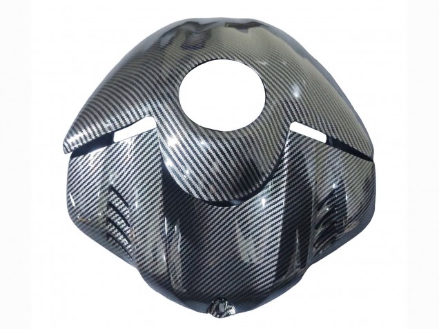 Billigste Yamaha YZF 600 R6 Motorrad Verkleidung 2017-2023 - Gold Schwarz Carbonfaser